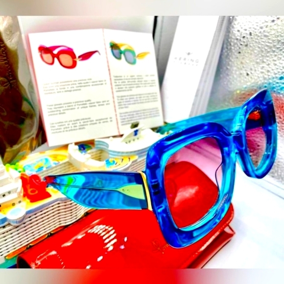 🏆Pomelatto PM0042S ❤️Blue Gorgeous 100% Authentic‼️Made in Italy 🇮🇹🏆‼️ - Picture 4 of 13